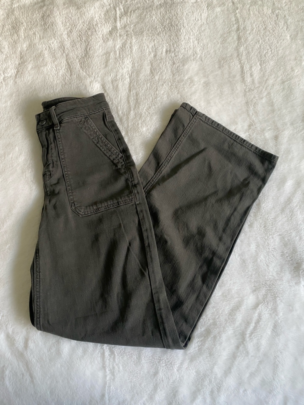 American Eagle Super High Rise Baggy Wide Leg Size 000 Regular